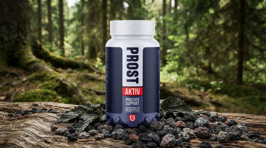 Prost Aktiv Dose auf natürlichem Moosuntergrund